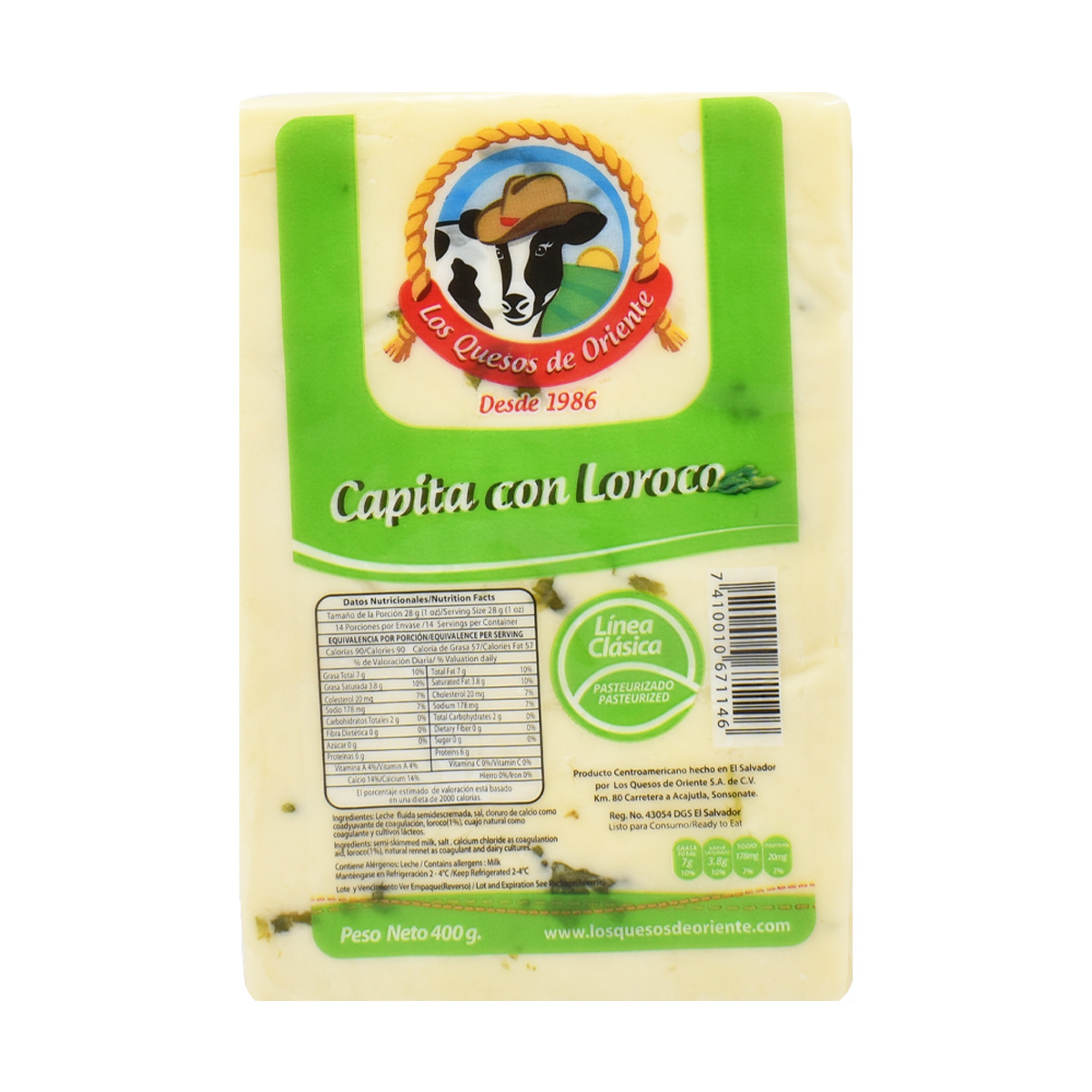 Queso Capita con Loroco